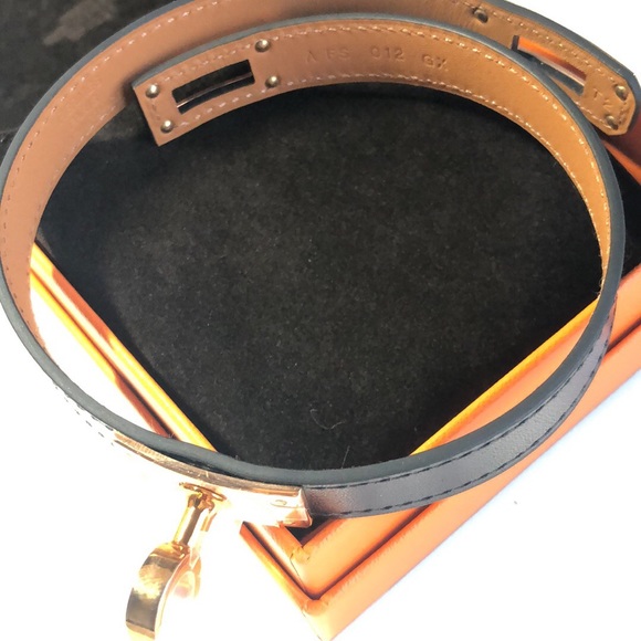 Hermès double tour bracelet rose gold hardware - Picture 3 of 3